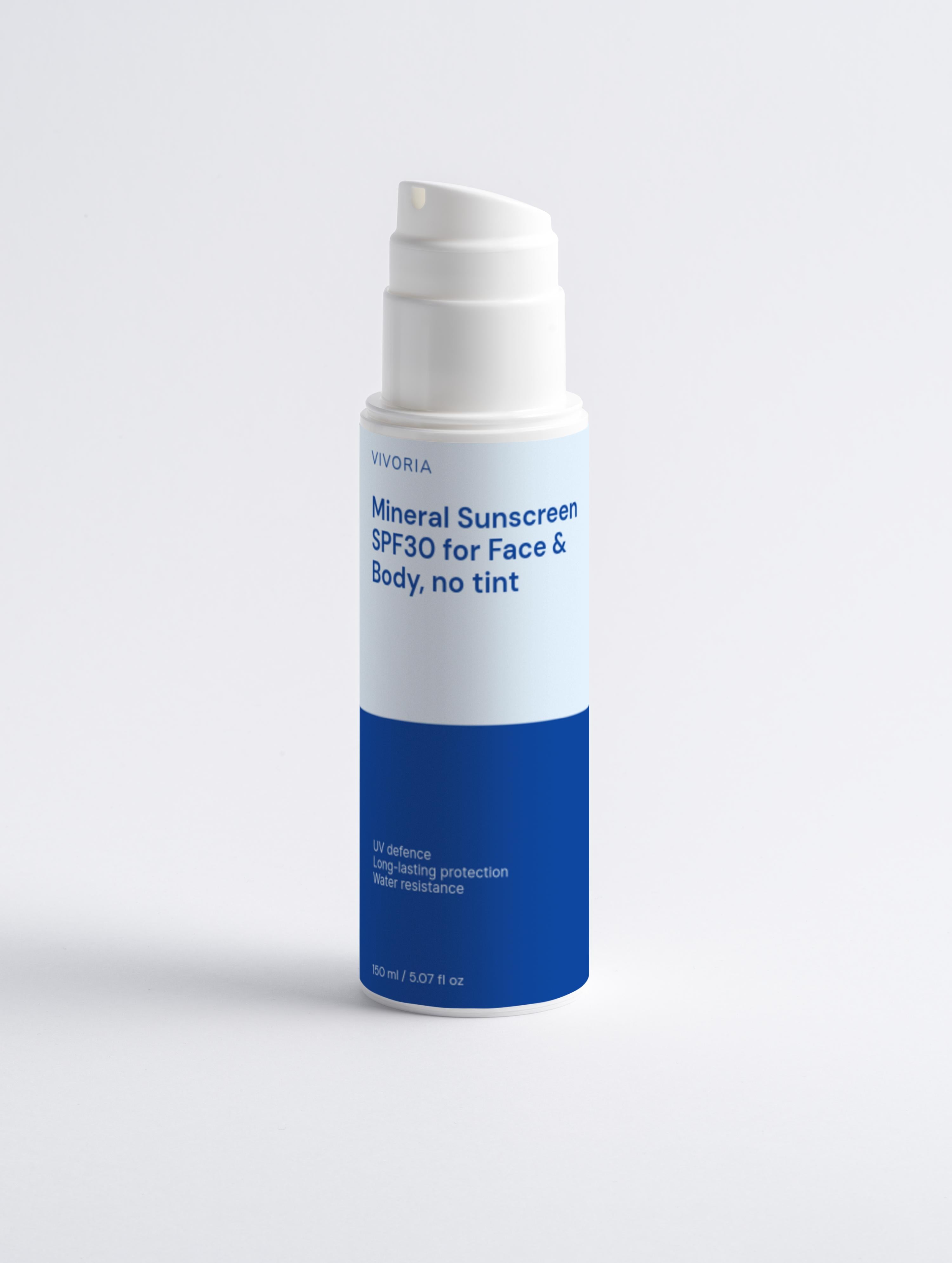 Mineral Sunscreen SPF30 for Face & Body, no tint