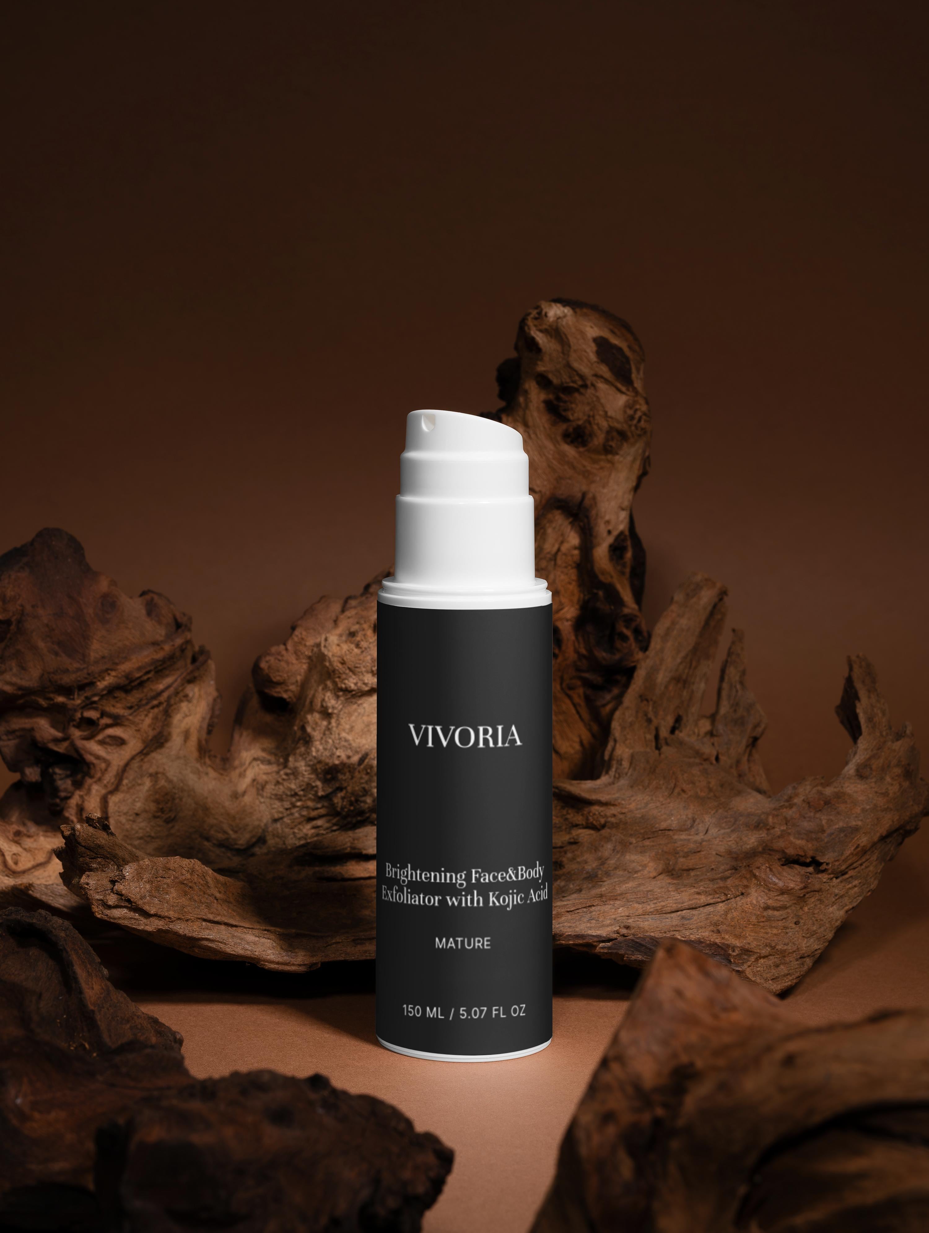 Brightening Face & Body Exfoliator with Kojic Acid